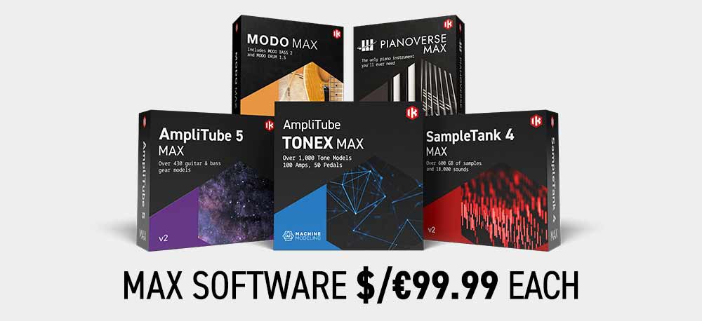 MAX music software titles only $/€99.99
