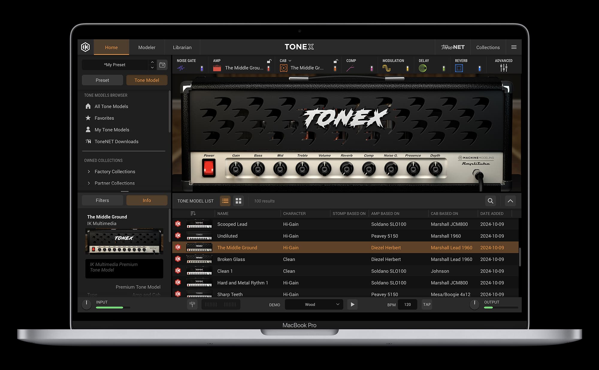 TONEX Signature Collections GUI