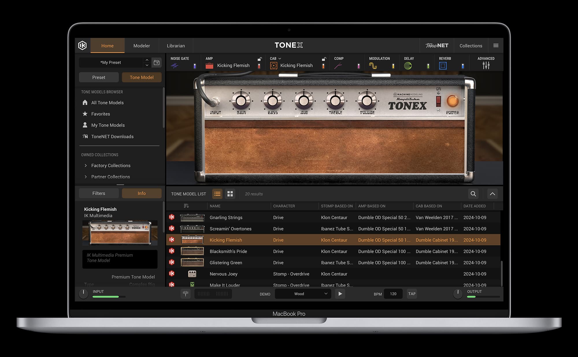 TONEX Signature Collections GUI
